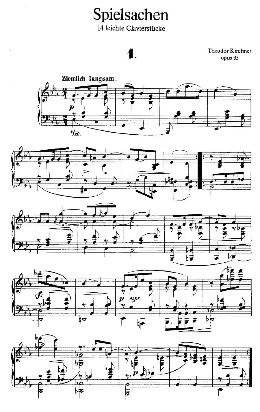 Spielsachen Op.35（玩具·1）