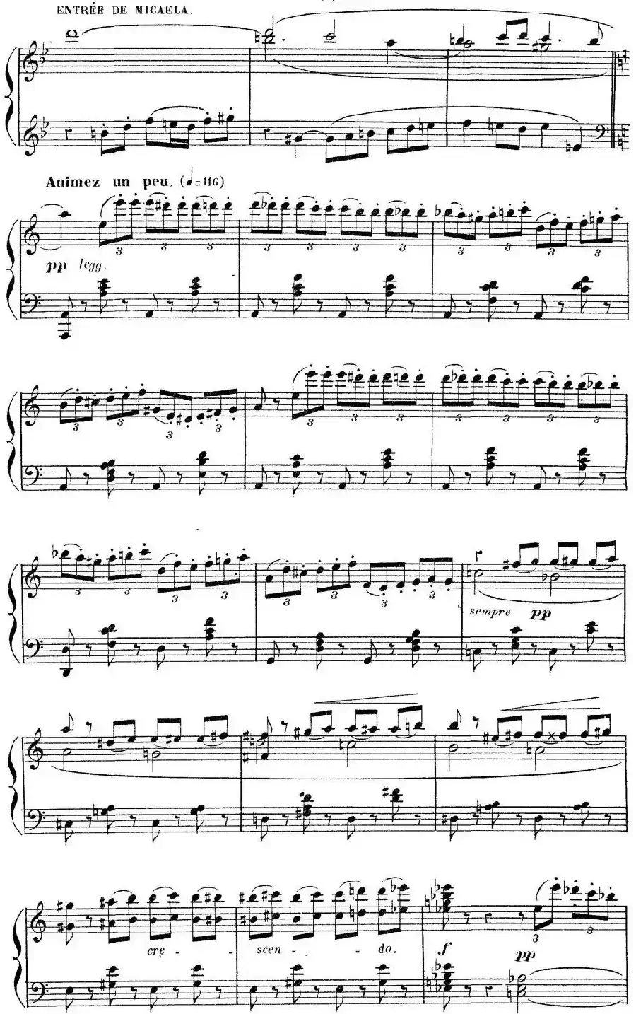 Carmen for Solo Piano（卡门全剧钢琴独奏版）（No.2）
