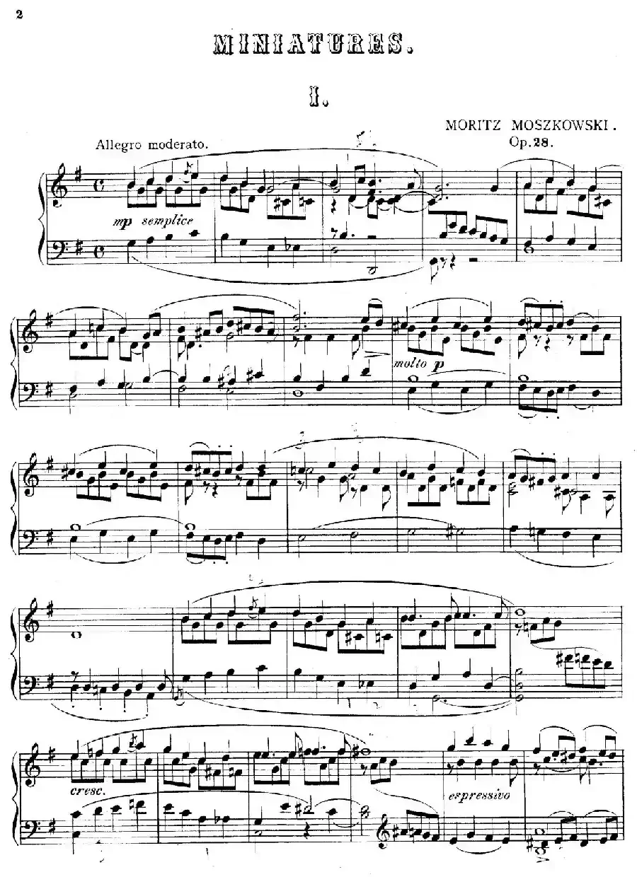 Cinque Miniatures Op.28（5首小画像·1）