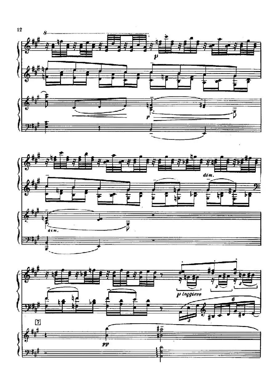 升f小调第一钢琴协奏曲 Op.1（双钢琴版）