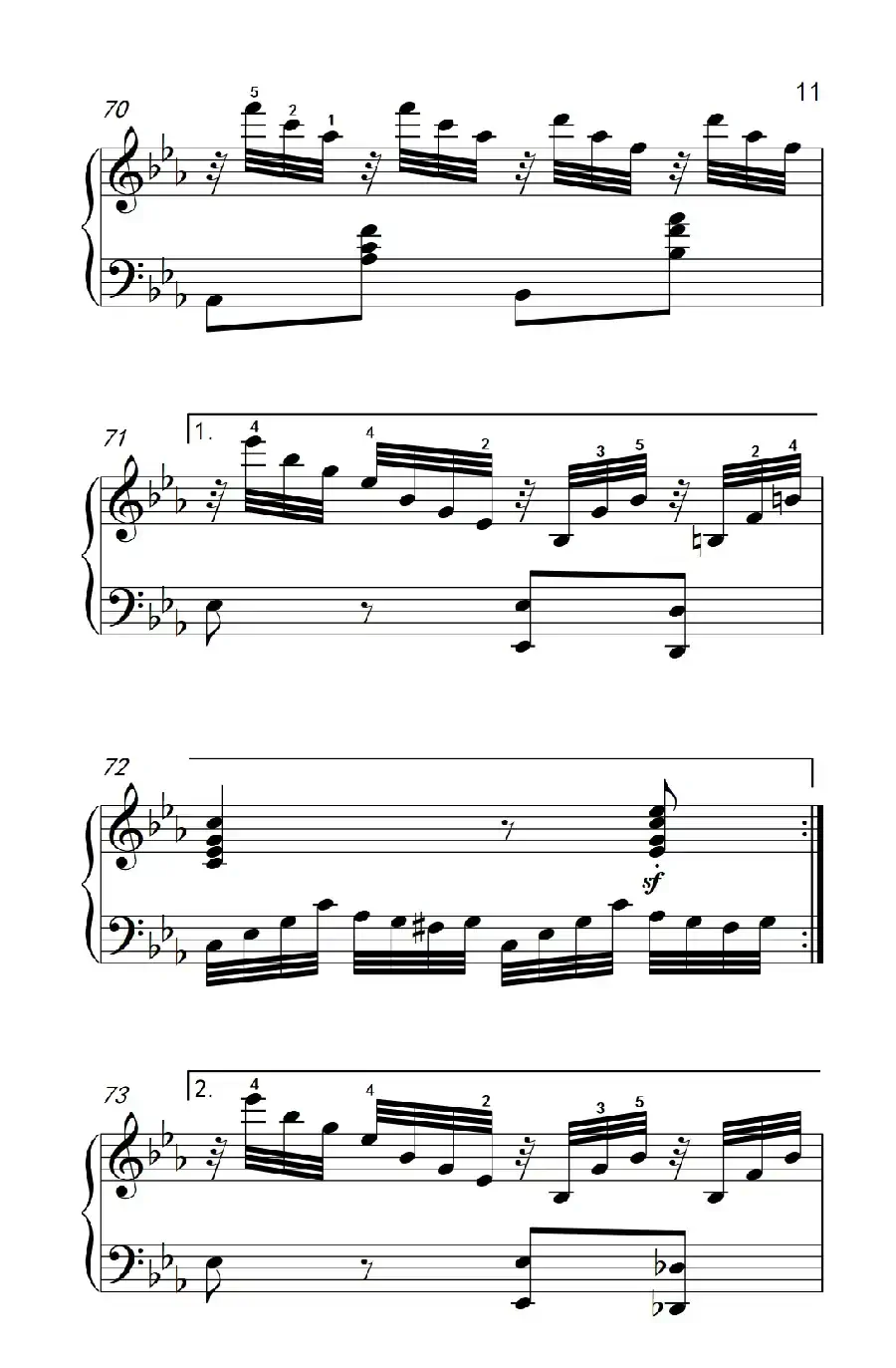 奏鸣曲 Opus 7 第四乐章(贝多芬奏鸣曲集 2)