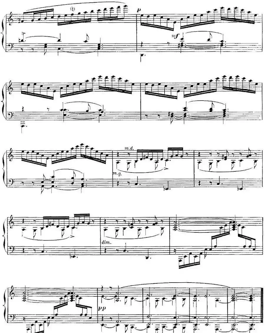 福雷13首船歌：Barcarolle No·9 in A min, Op·101
