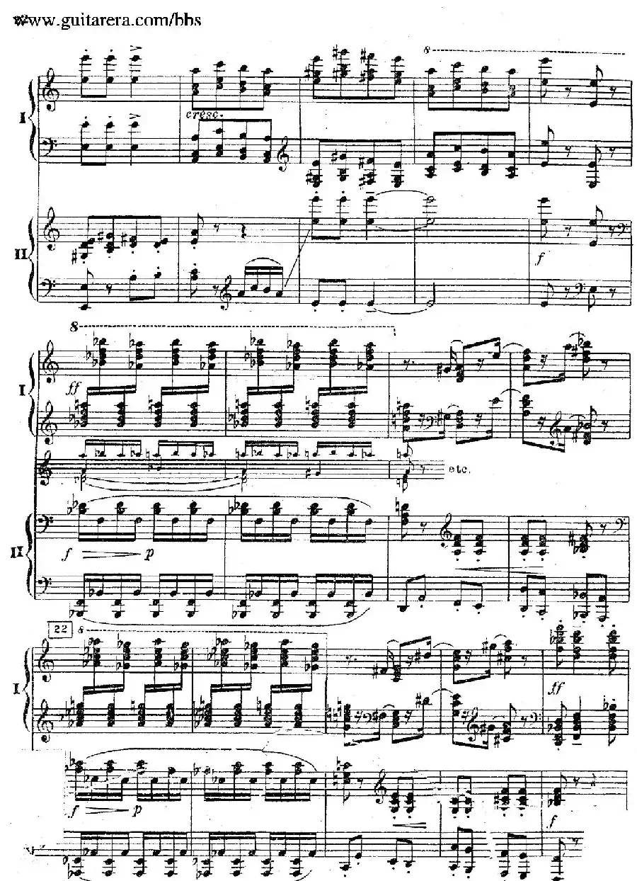 Rhapsody On A Theme Of Paganini Op.43（帕格尼尼主题狂想曲·双钢琴）（P21——40）