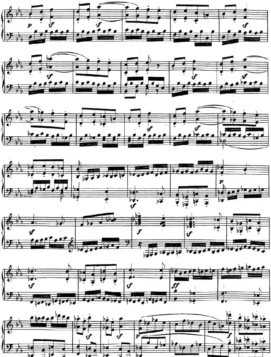 贝多芬钢琴奏鸣曲13 幻想奏鸣曲 降E大调 Op.27 No.1 E-flat major