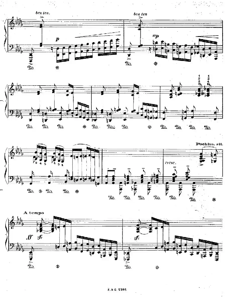 12 Etudes For The Left Hand Op.92 No.12（12首为左手而作的钢琴练习曲）
