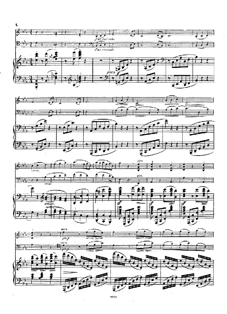 Piano Trio No.3 in c Minor Op.101（c小调第三钢琴三重奏）