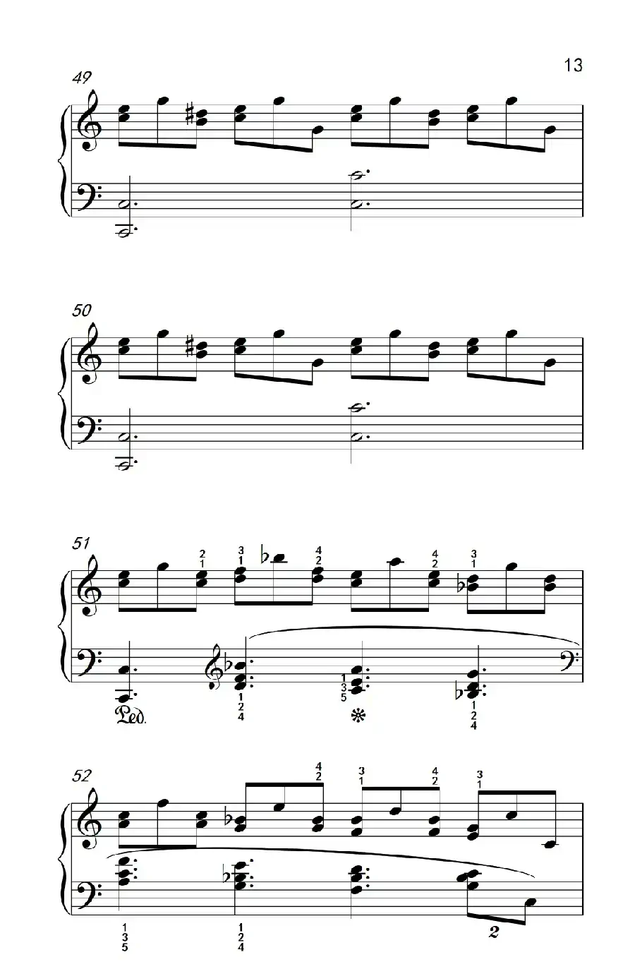 莫什科夫斯基 钢琴练习曲（第八首）