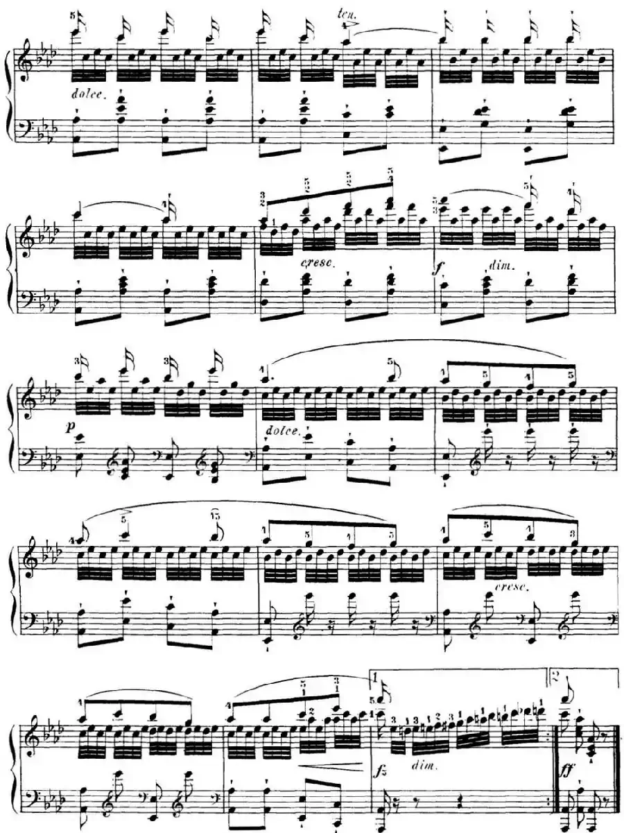 40首车尔尼Op.299钢琴快速练习曲（NO.37）