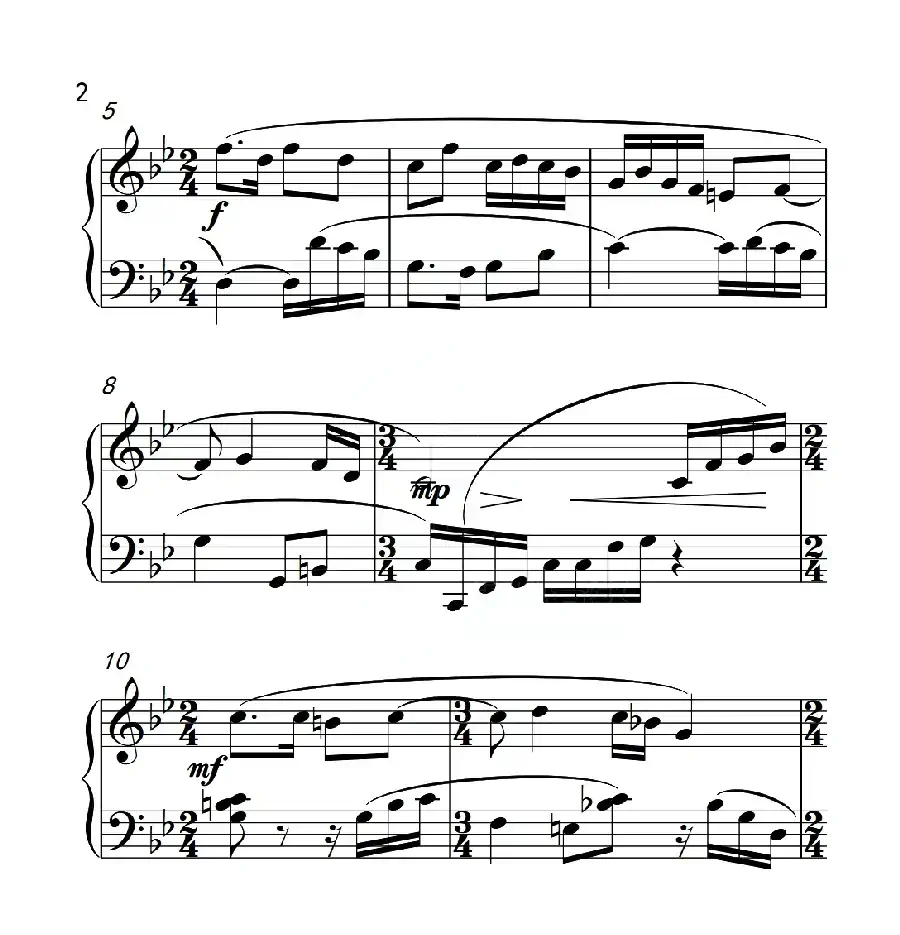 第四级B组 送大哥(中国音乐学院钢琴考级作品1~6级)