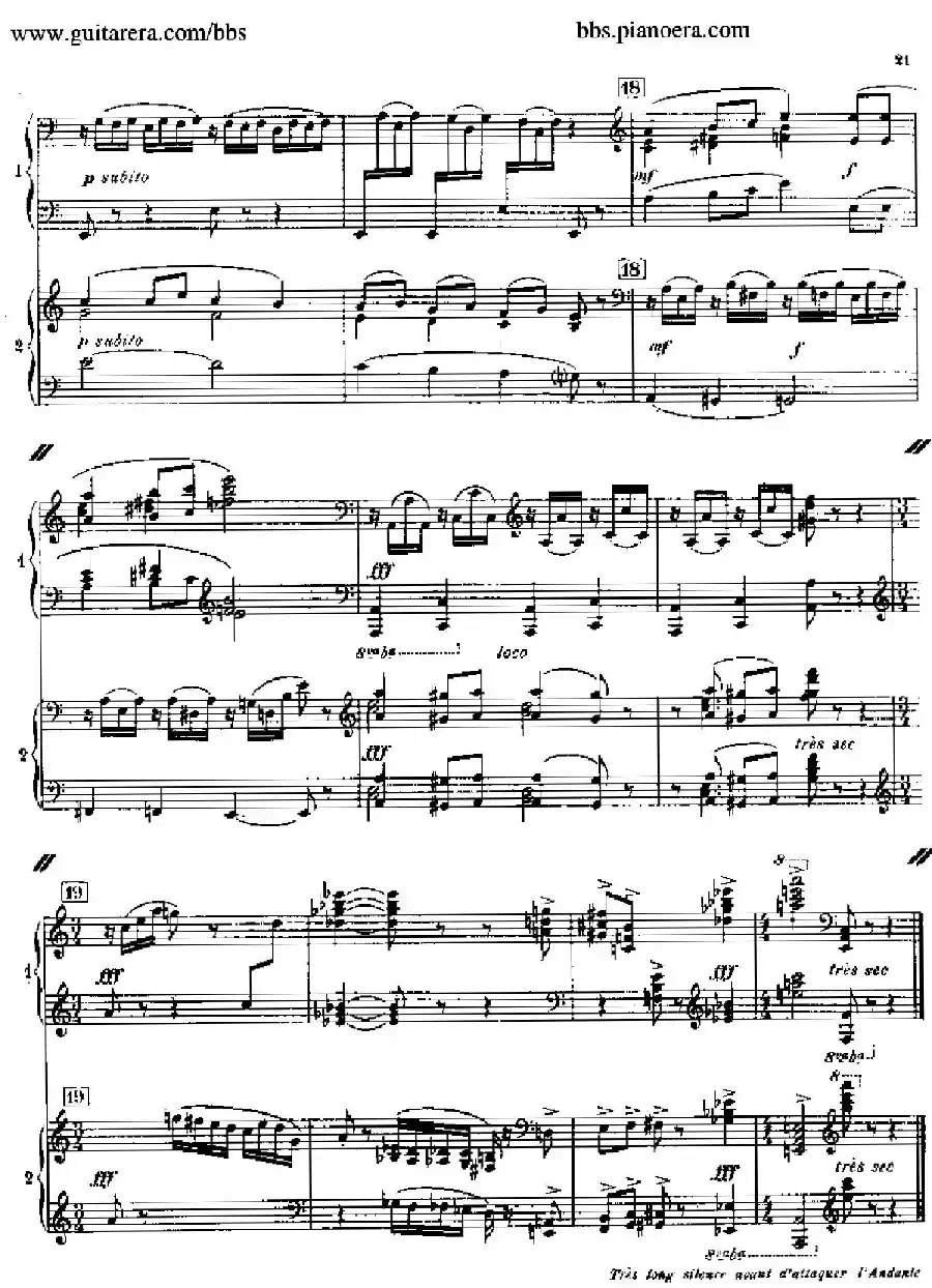 Sonata for Two Pianos（双钢琴奏鸣曲）
