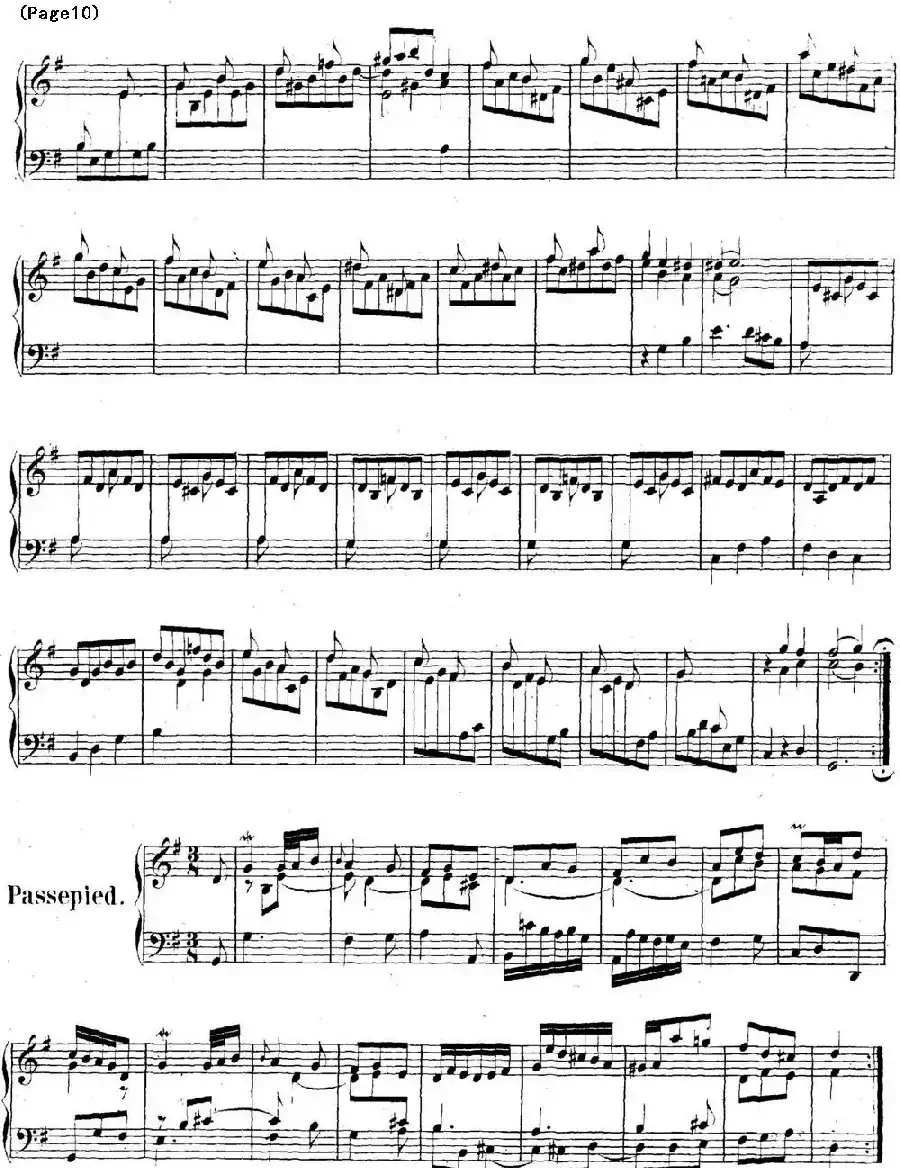 帕蒂塔6首德国组曲(No.5 G大调 巴赫 Partita G Major BWV 829)