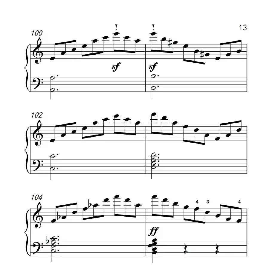 奏鸣曲 Opus 2 Nr.3 第三乐章(贝多芬奏鸣曲集 1)