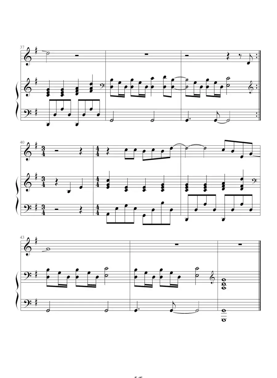 世界末日（钢琴伴奏谱）