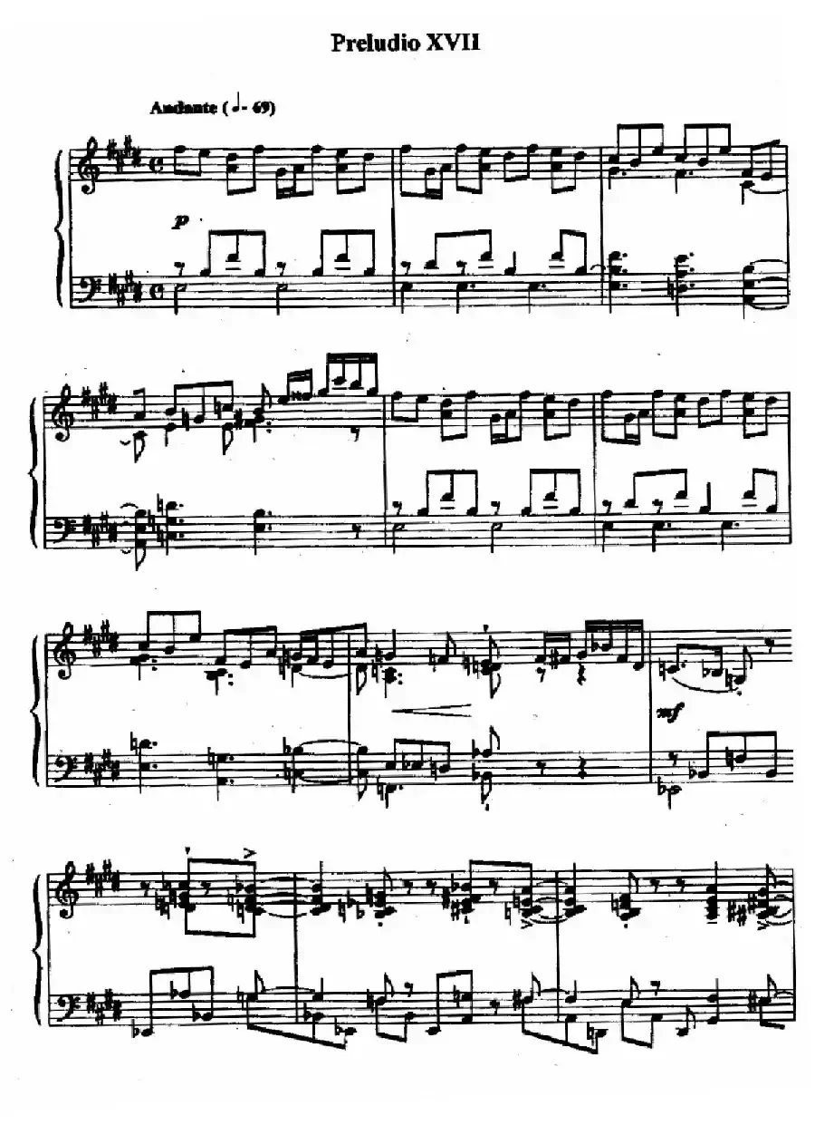 24 Preludes and Fugues Op.82（24首前奏曲与赋格·17）