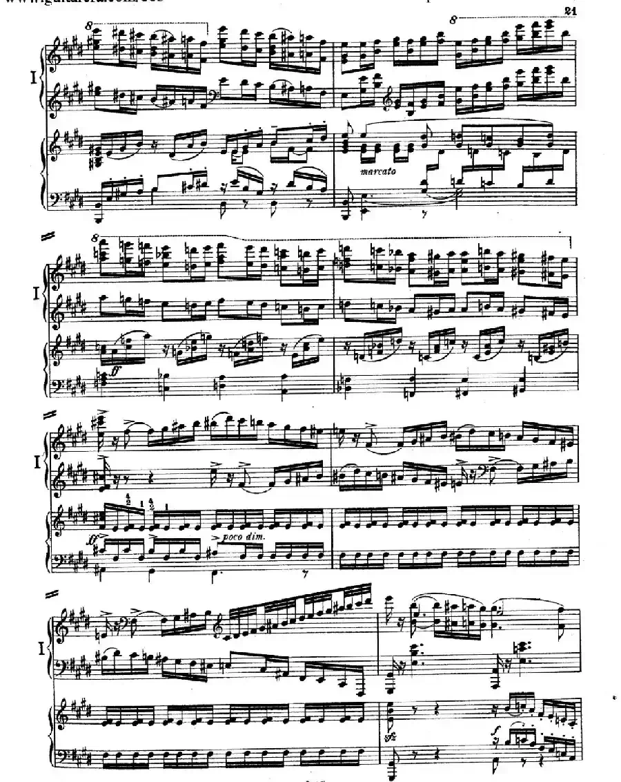 Piano Concerto in E Major Op.59（E大调钢琴协奏曲·双钢琴·第一乐章）