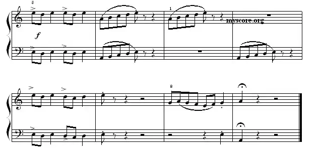 考级初级曲目:乡村快步舞曲