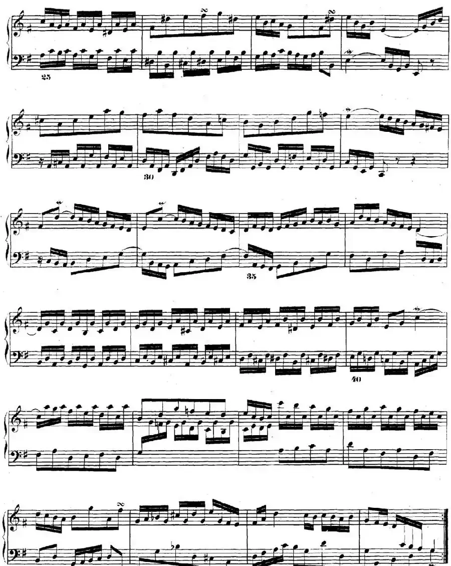 巴赫《平均律钢琴曲集·第二卷》之前奏曲（NO.15）