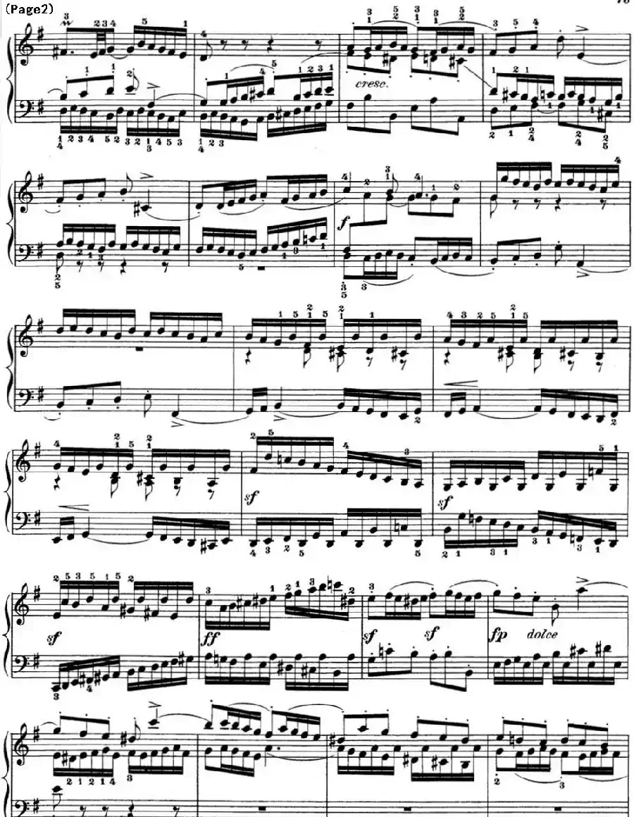 巴赫《平均律钢琴曲集·第一卷》之赋格曲(NO.15)