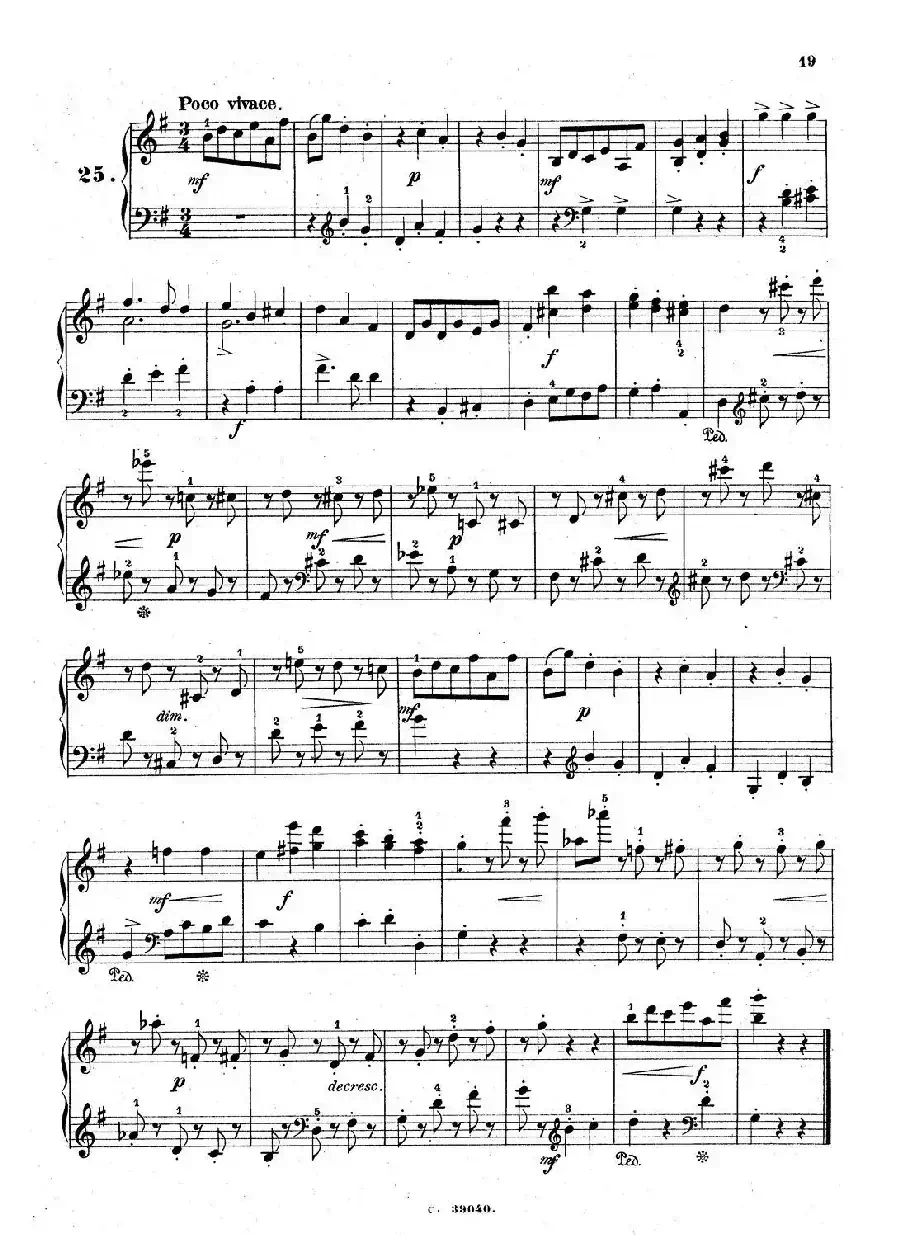 36 Etudes Rhythmiques et Melodiques Op.105（36首节奏与旋律练习曲 20—25）