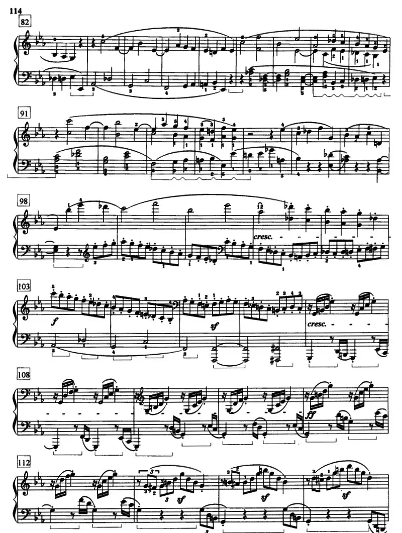 “悲怆”奏鸣曲Op.13（第三乐章）