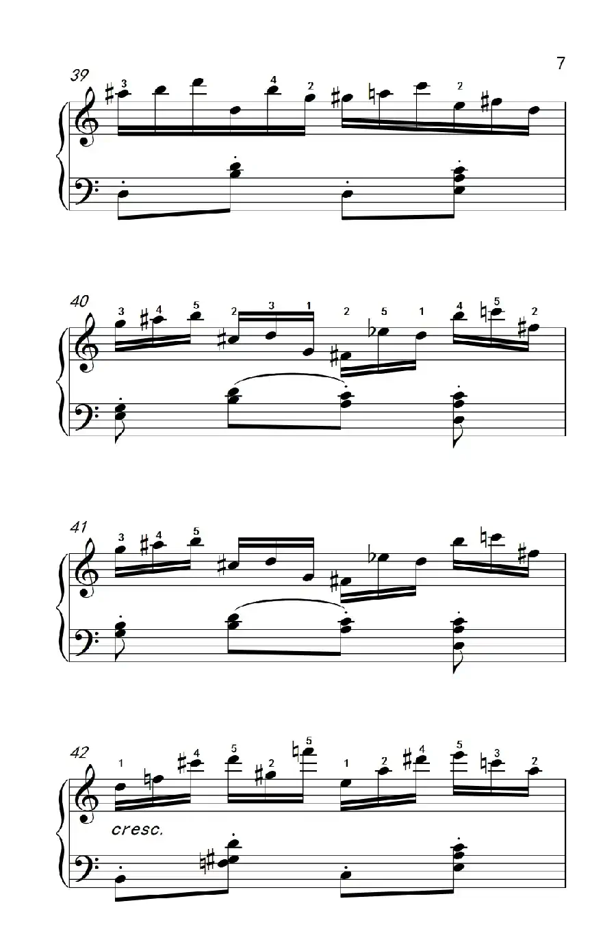 第八级1.练习曲 Op.740 No.16（中央音乐学院 钢琴（业余）考级教程 7-9级）