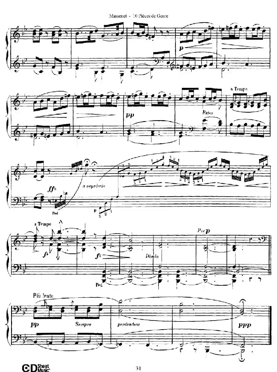 Dix Pièces de Genre Op.10（10首个性小品·Ⅷ）