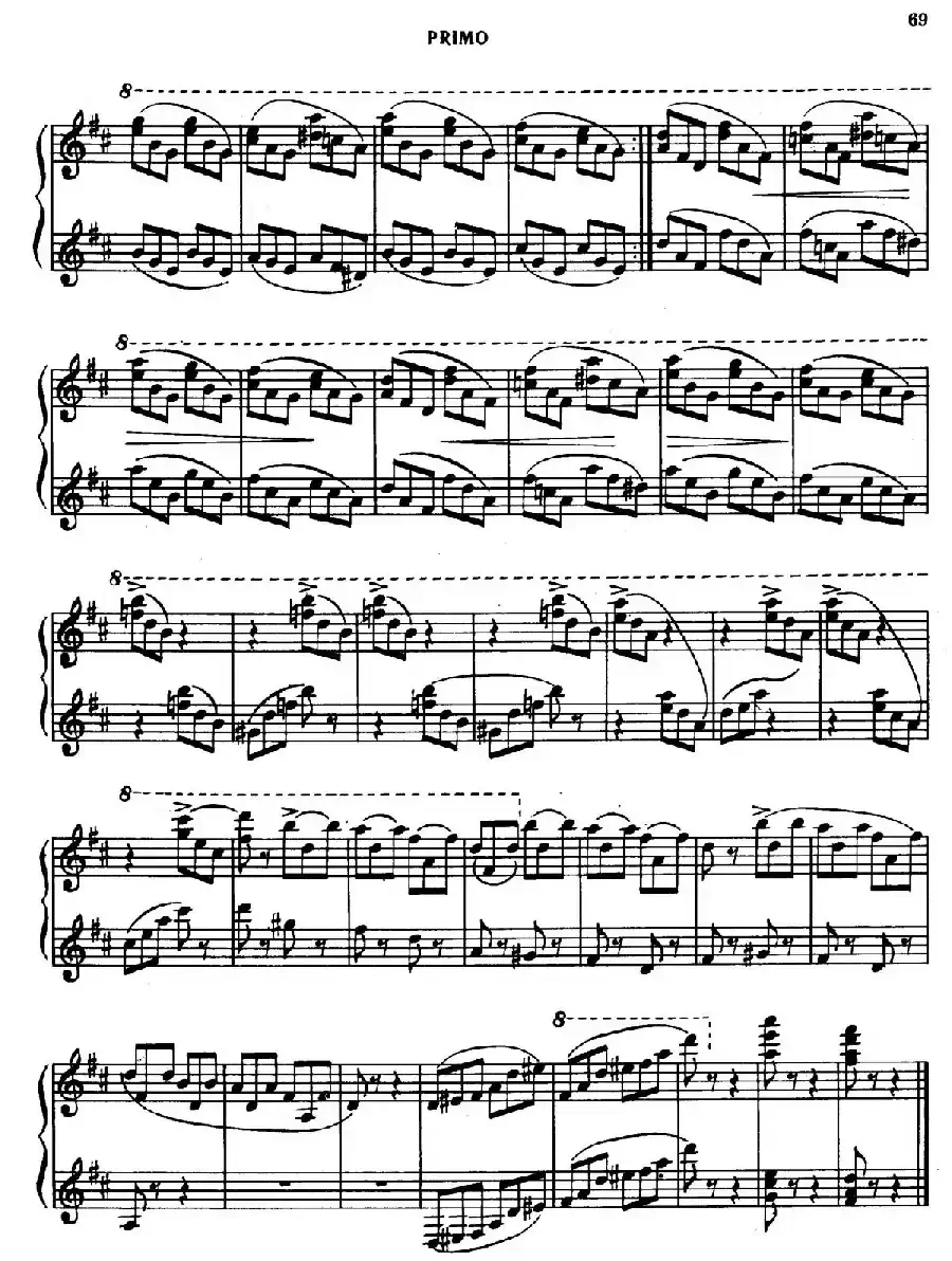 Tarantella in D Major（D大调塔兰泰拉舞曲·四手联弹）