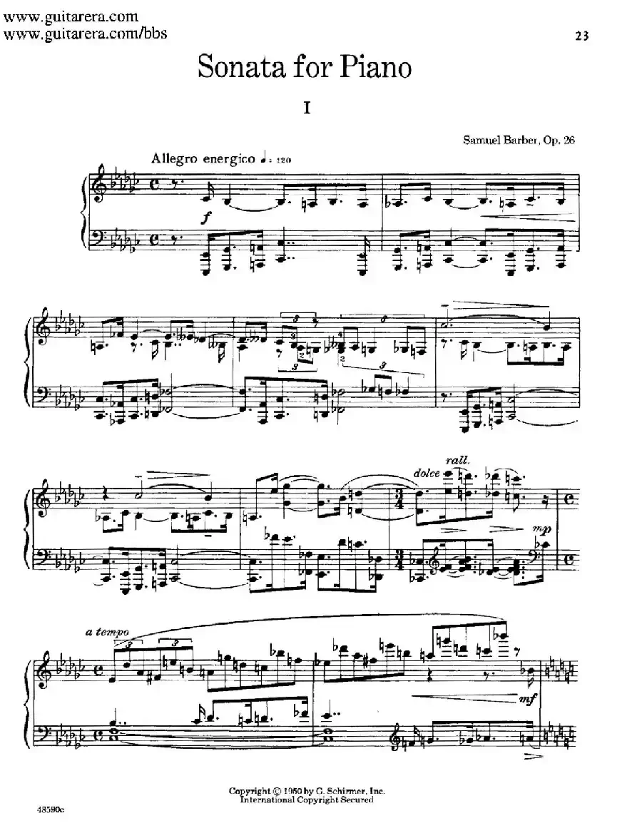 Piano Sonata Op.26（钢琴奏鸣曲·第一乐章）