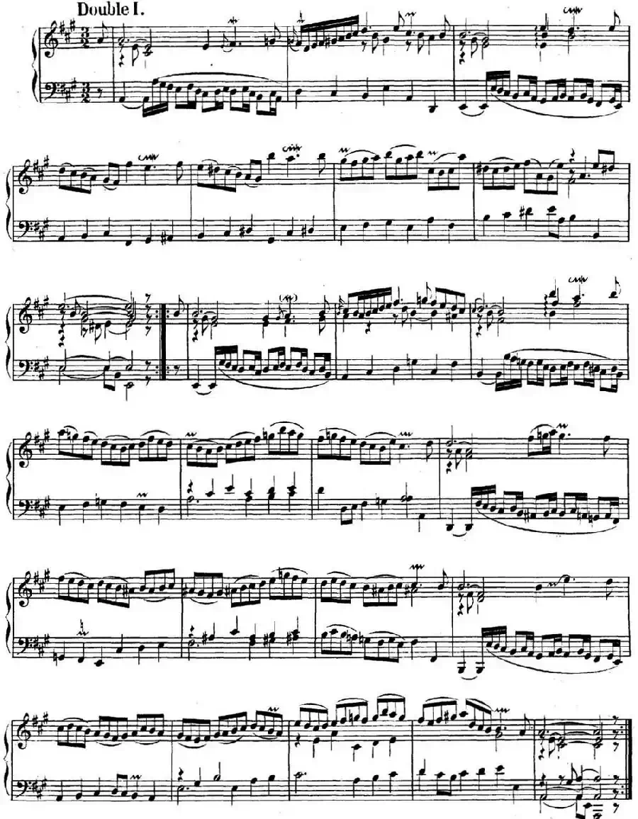 英国组曲No.1 巴赫 A大调 1st Suite BWV 806