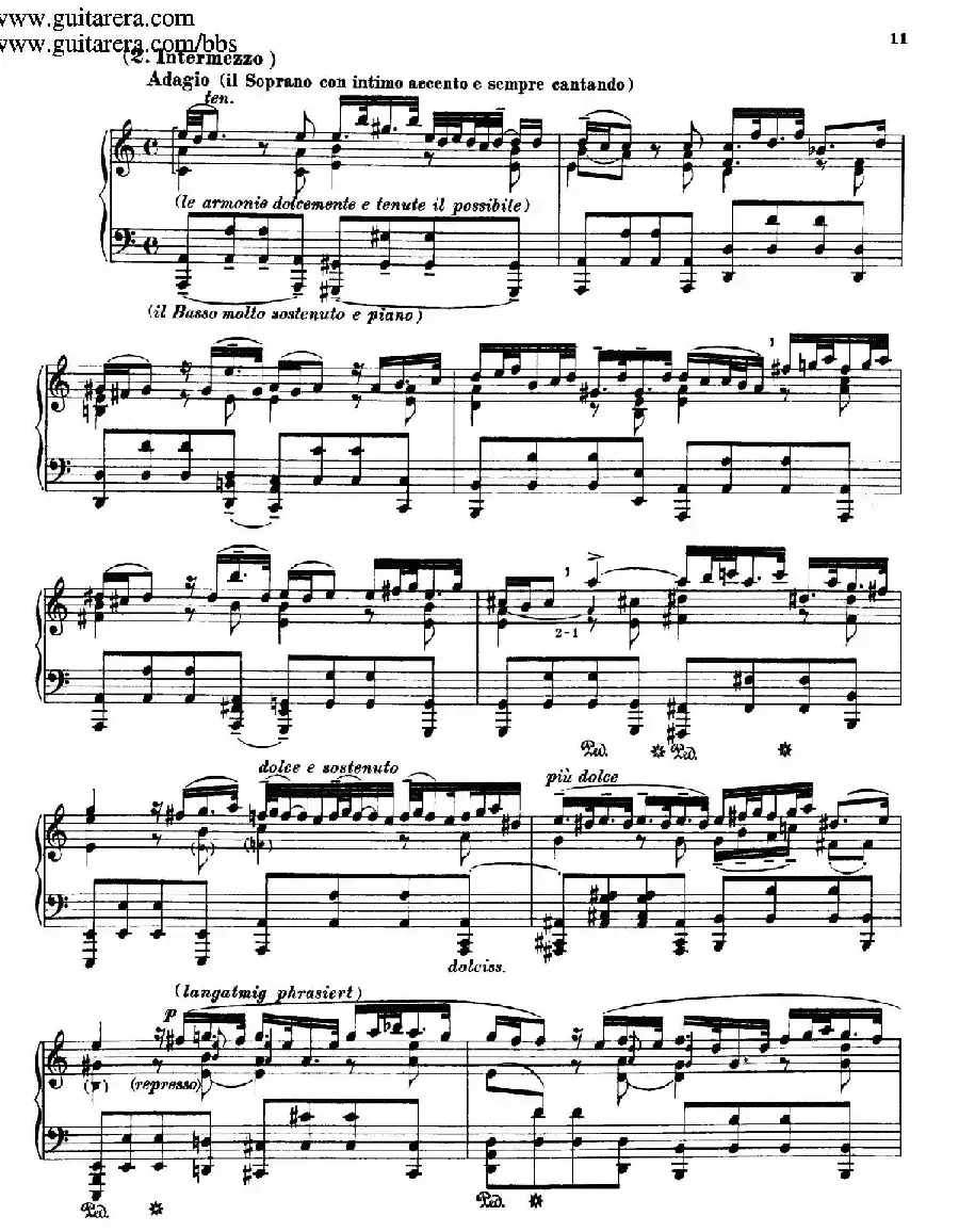 Toccata, Adagio and Fugue in C Major BWV 564 （C大调托卡塔、柔板和赋格）