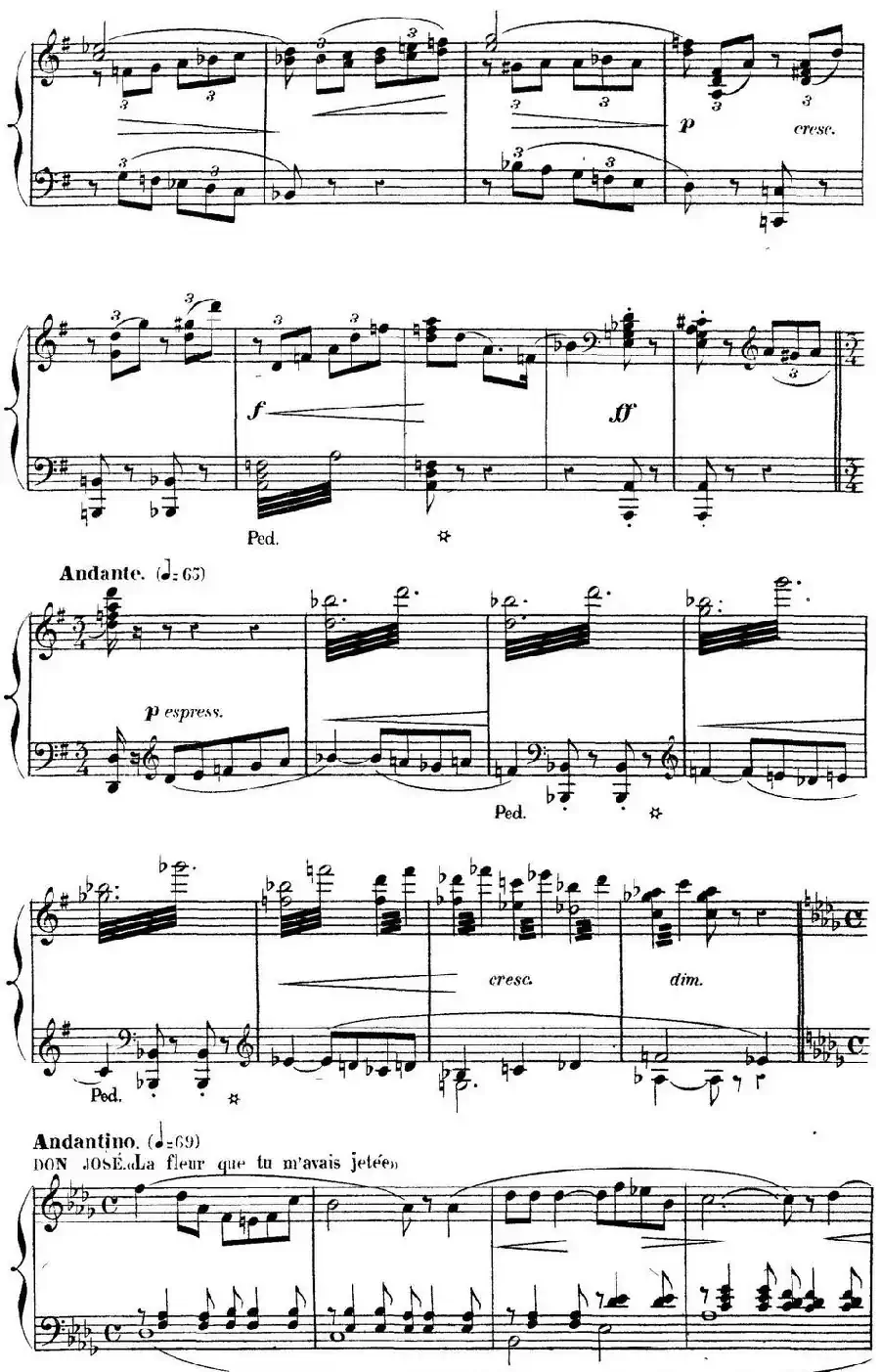 Carmen for Solo Piano（卡门全剧钢琴独奏版）（No.16）