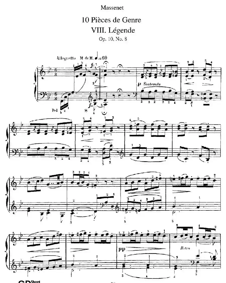 Dix Pièces de Genre Op.10（10首个性小品·Ⅷ）