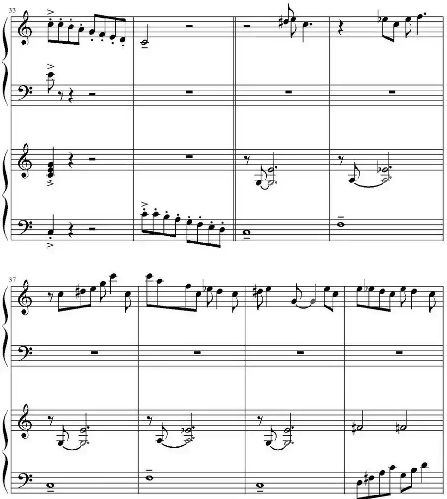 小蓝恰恰（Little Blue Cha-Cha 四手联弹）