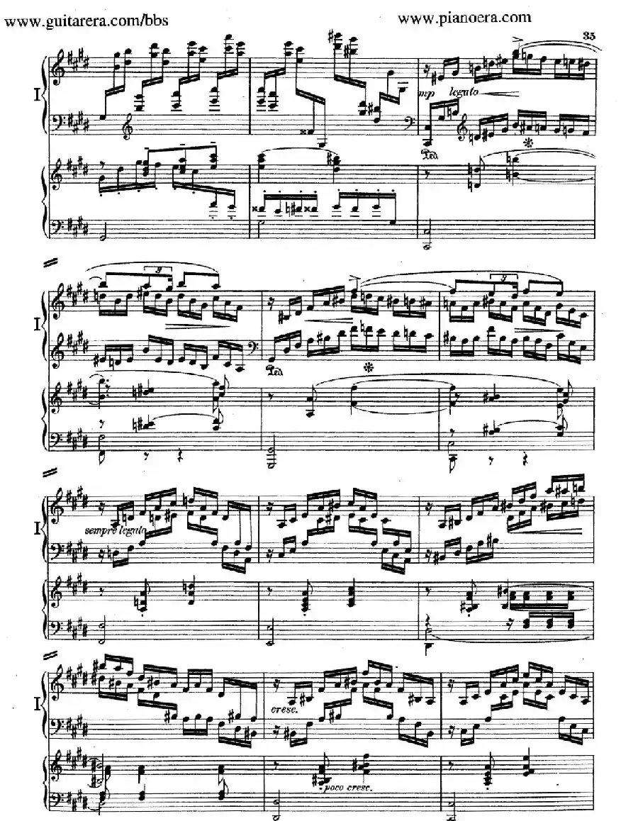 Piano Concerto in E Major Op.59（E大调钢琴协奏曲·双钢琴·第二乐章）