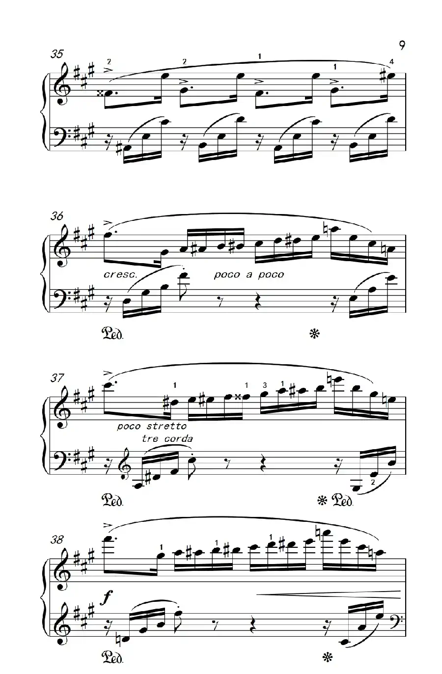 第六级 2.蝴蝶（中央音乐学院 钢琴（业余）考级教程 4-6级）