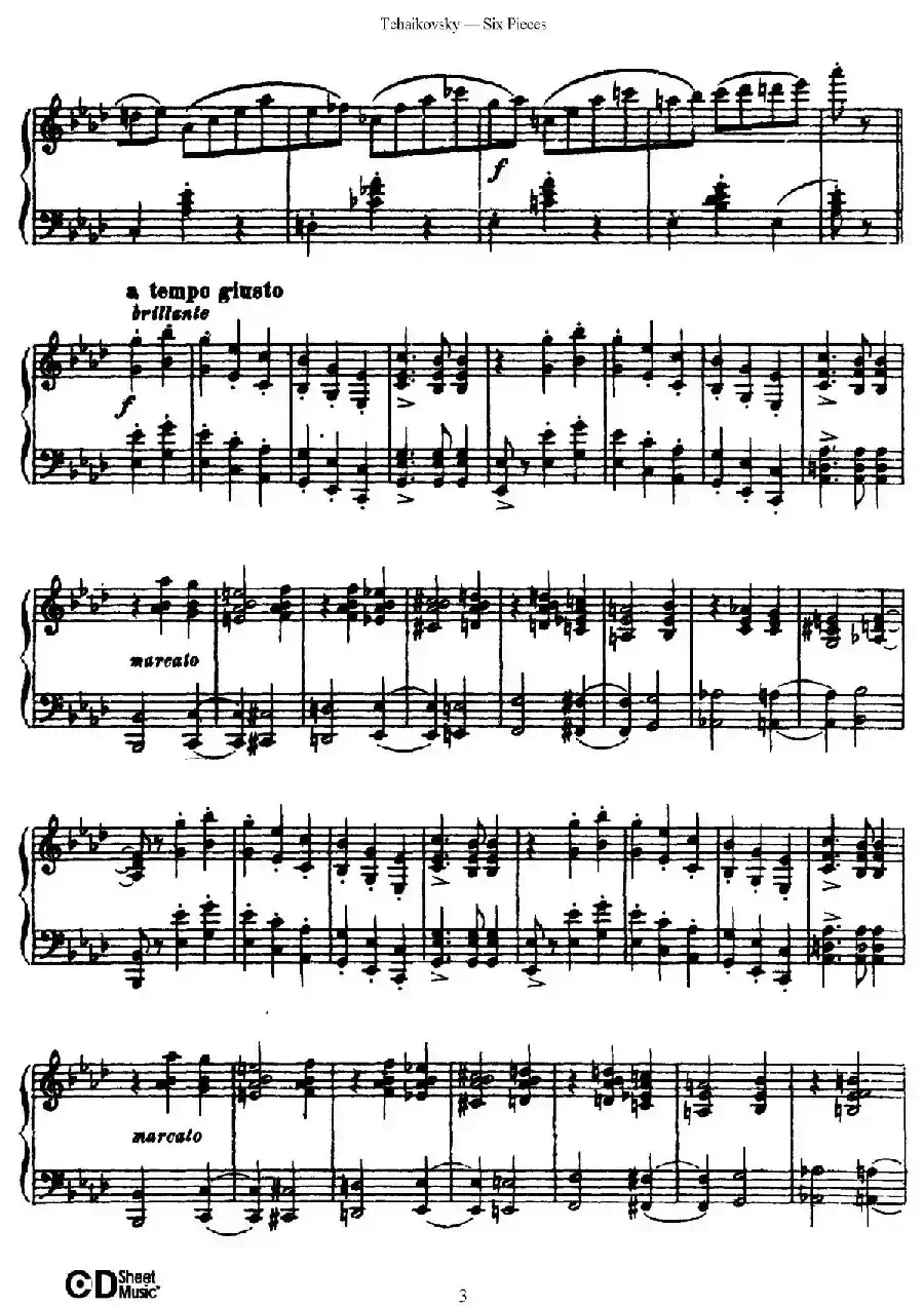 Six Pieces Op.51（6首小品·1）