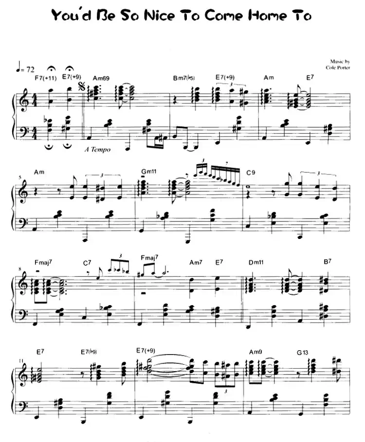 You'd Be So Nice To Come Home To