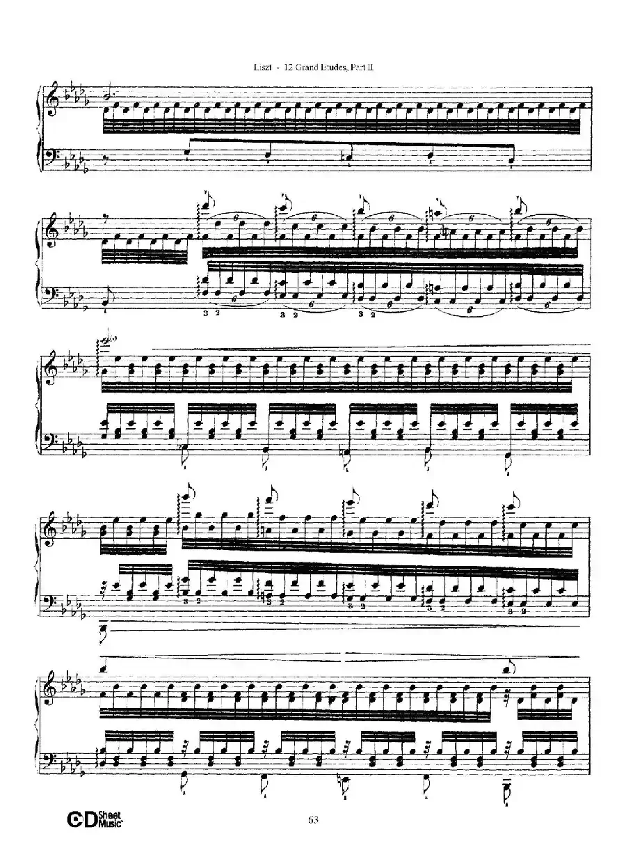 12 Grand Etudes S.137（12首华丽的练习曲·12）