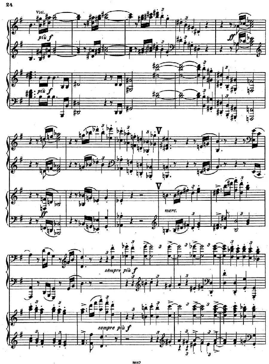 Symphony No.4 in e Minor Op.98（e小调第四交响曲·双钢琴）