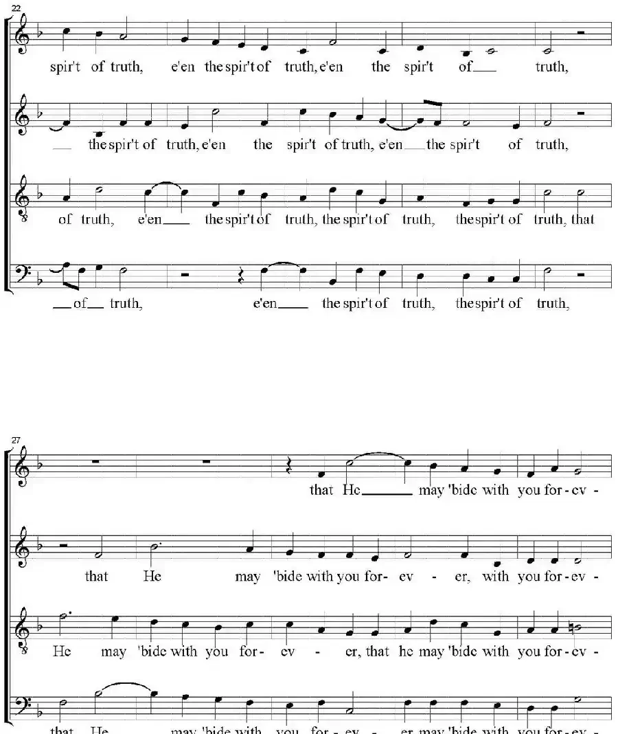 If ye love me（四重奏）