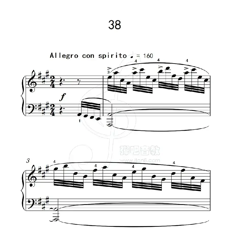 练习曲 38(克拉莫钢琴练习曲60首)