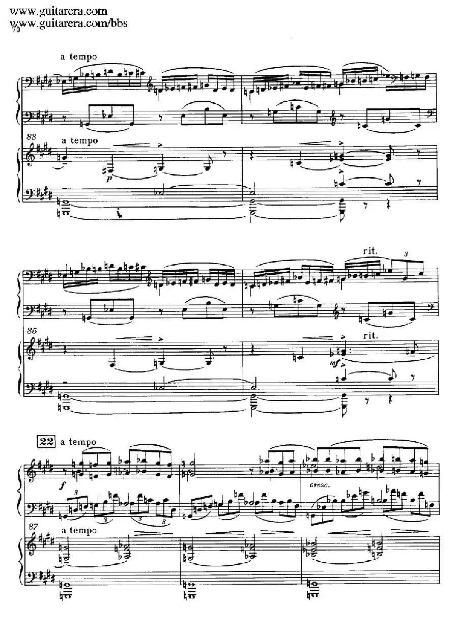 c小调第二钢琴协奏曲 Op.18（双钢琴·第二乐章）