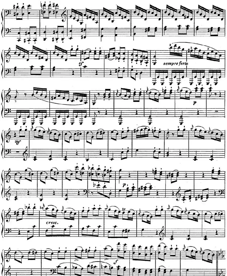 海顿 钢琴奏鸣曲 Hob XVI 48 in C major