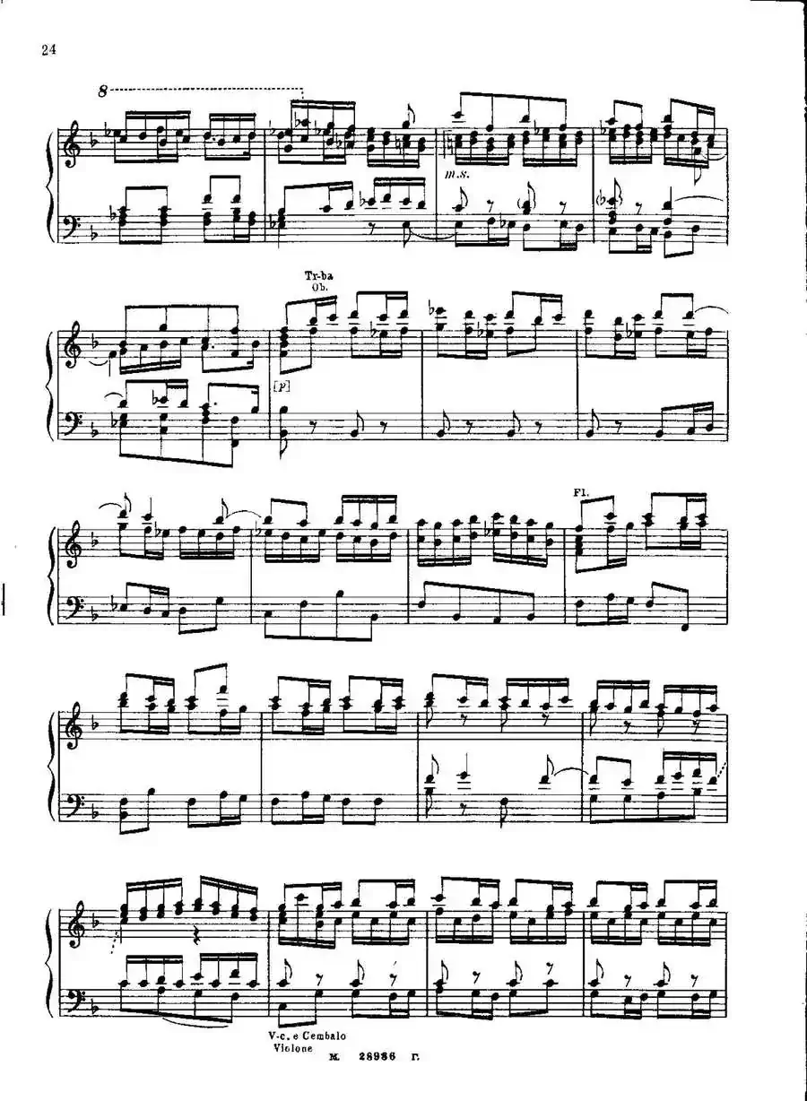 Brenburg Concerto No·2 in F Maj BWV·1047（F大调第二勃兰登堡协奏曲·Ⅲ）