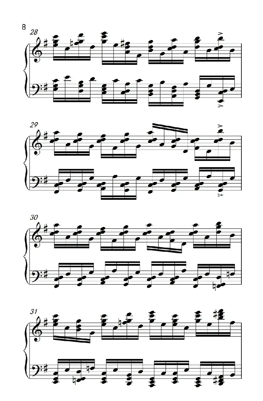 莫什科夫斯基 钢琴练习曲（第三首）