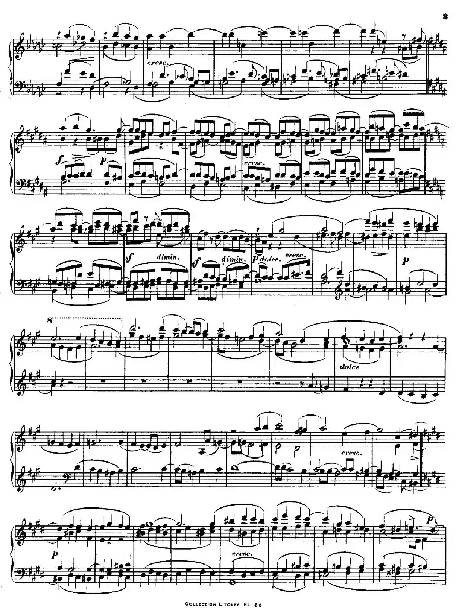 Quartet No.14（升c小调第十四弦乐四重奏钢琴版）