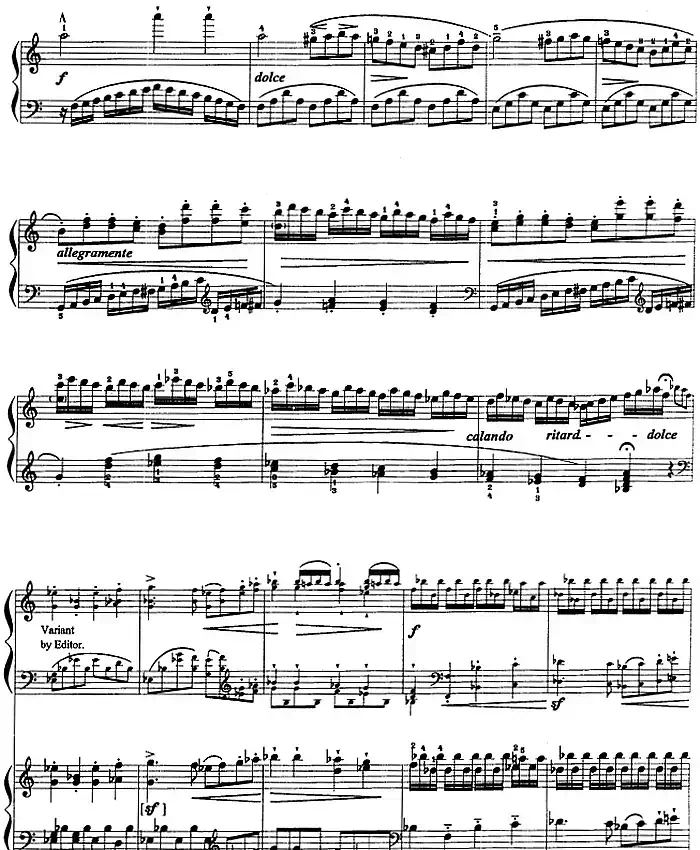 钢琴教程第八级 大型乐曲（C大调第一钢琴协奏曲 Op.15 第一乐章）
