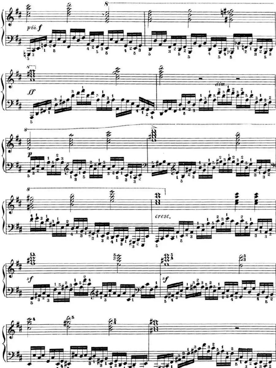 50首车尔尼Op.740钢琴手指灵巧技术练习曲（NO.28）