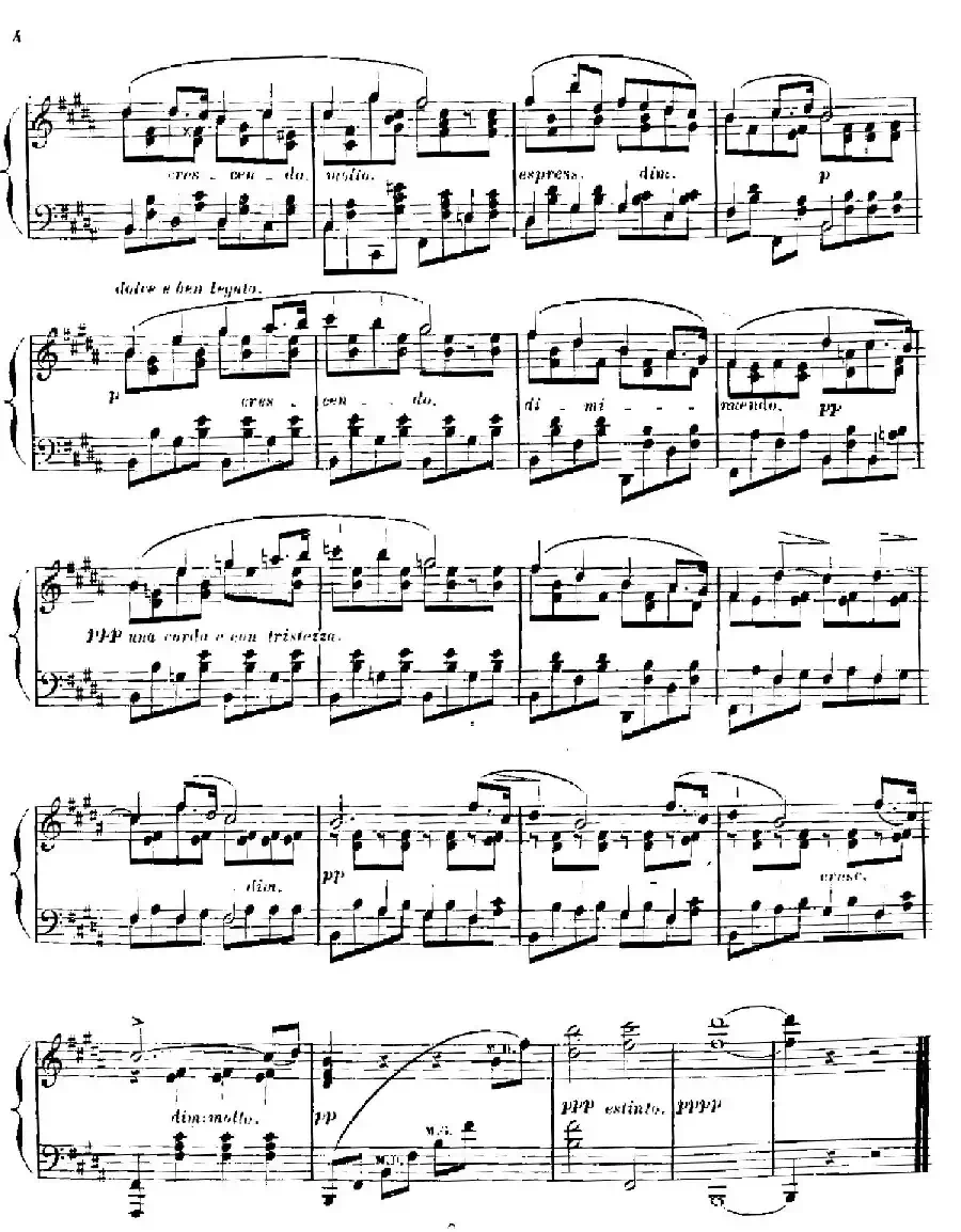 3 Romances Sans Paroles（3首无词浪漫曲 ·1. 长春花）