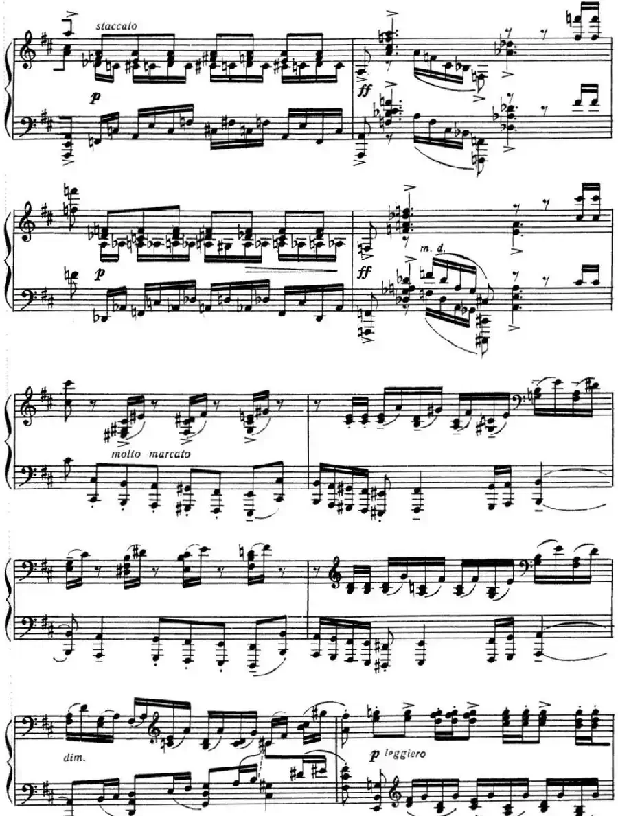 拉赫玛尼诺夫 音画练习曲17或18 Etudes tableaux Op.39 No.9